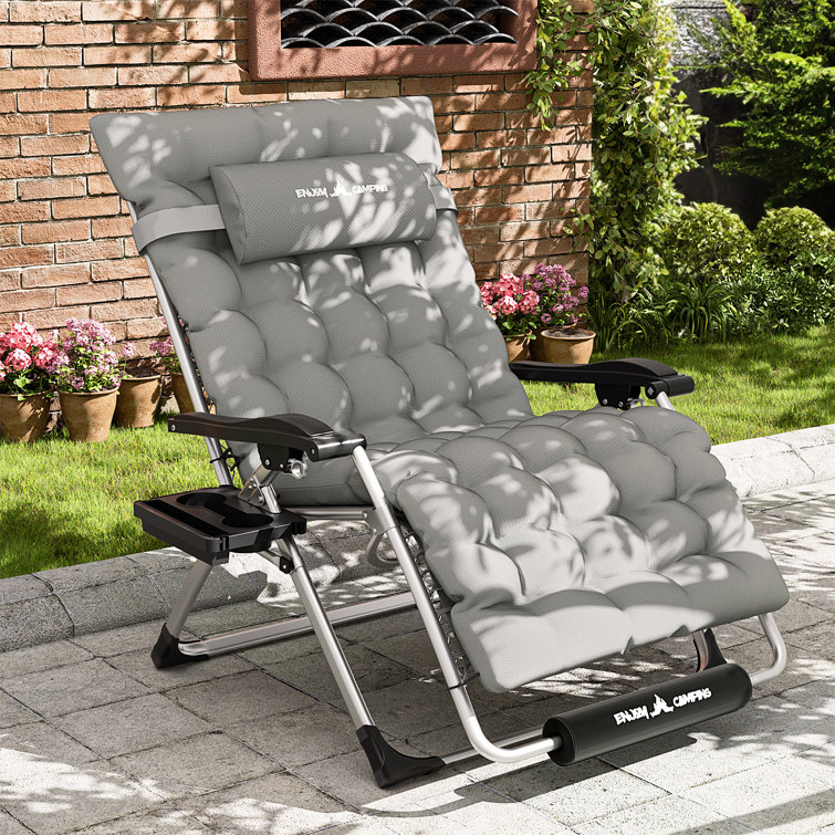 Foldable zero gravity rocking best sale lounger chairs with pillow